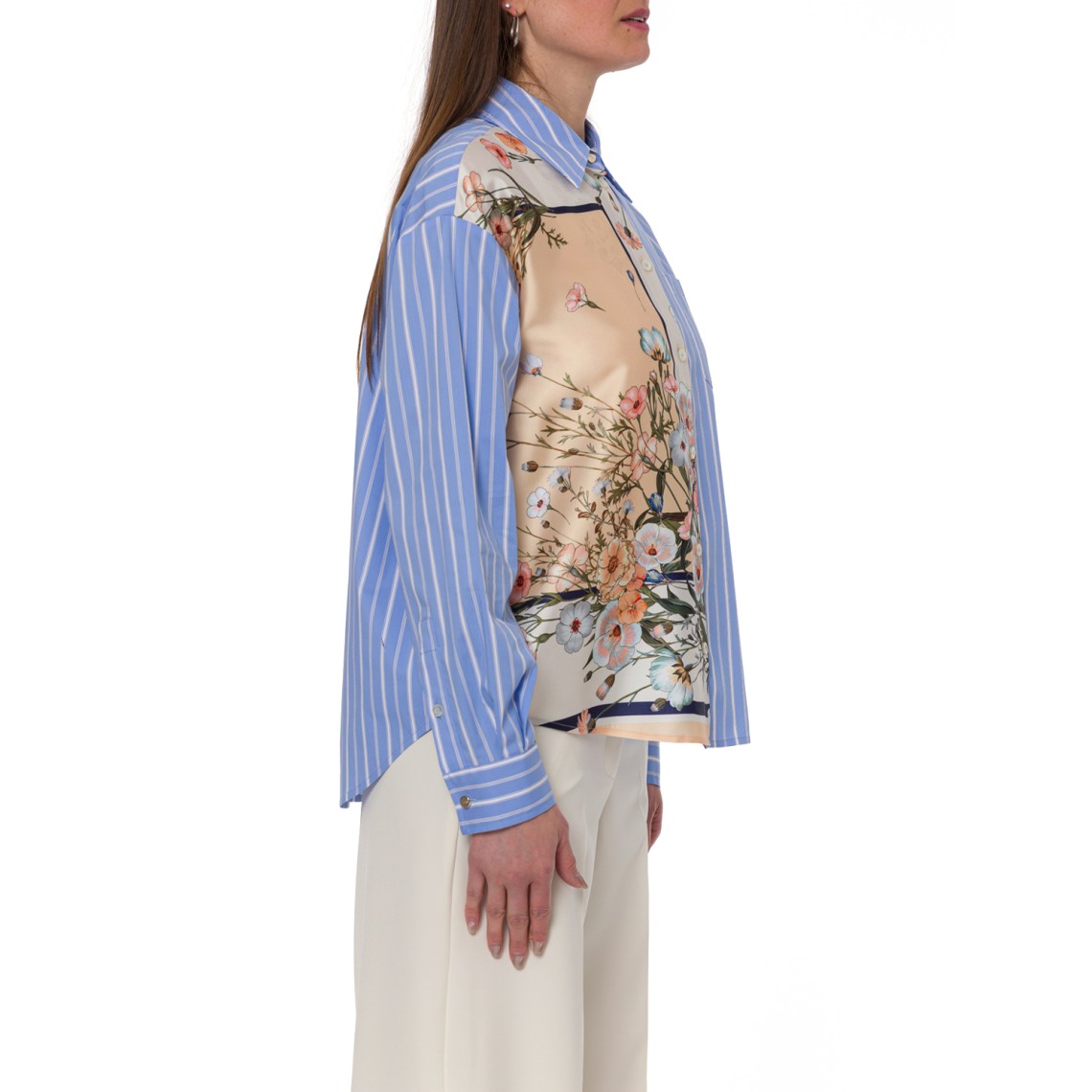 Camicia in twill stampato e popeline Liu Jo