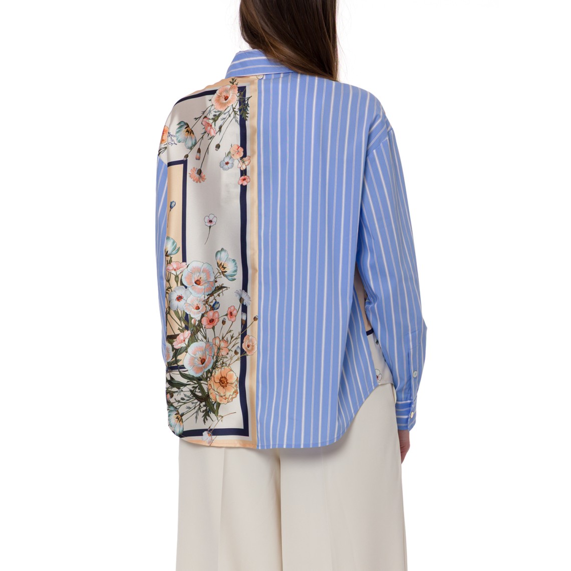 Camicia in twill stampato e popeline Liu Jo