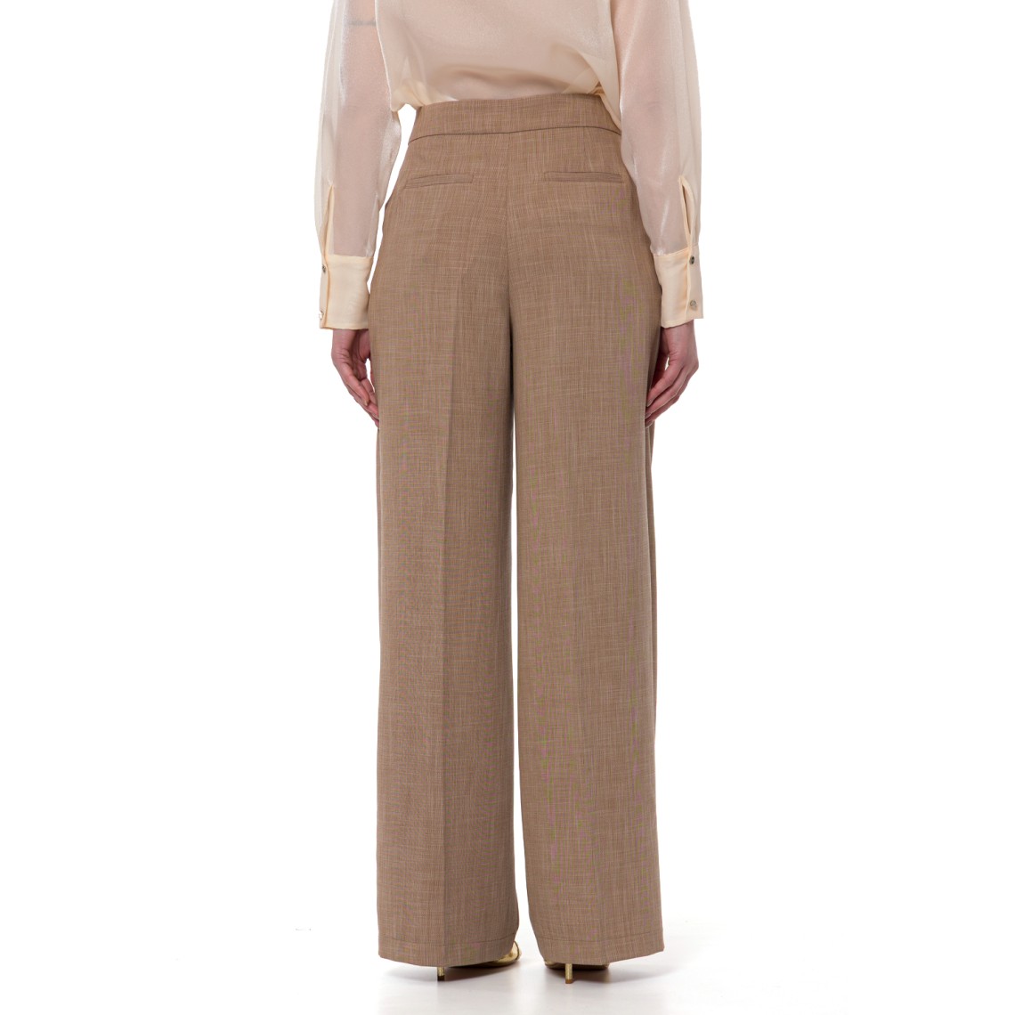 Pantaloni a gamba larga Liu Jo in misto viscosa