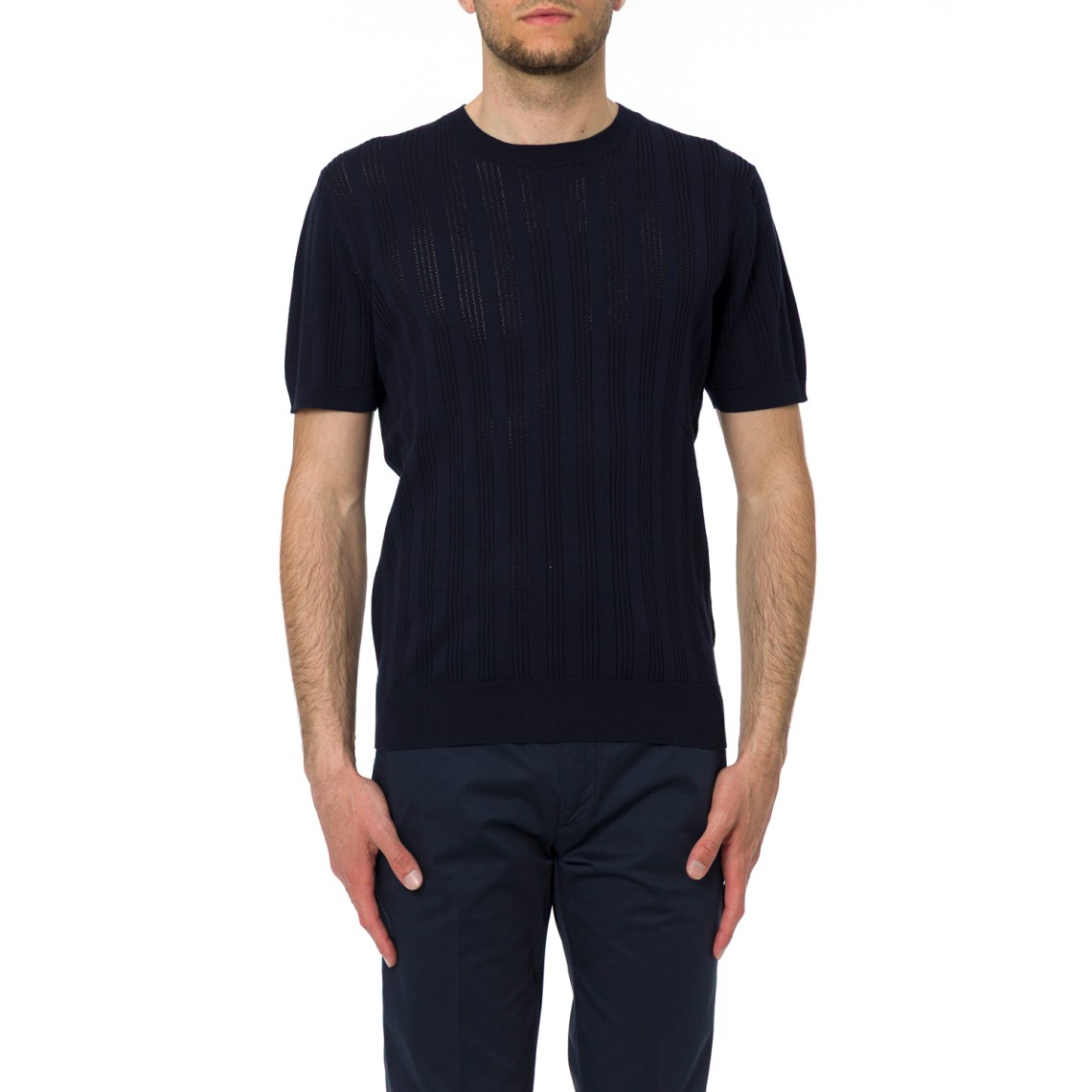 T-shirt in maglia di cotone Manuel Ritz