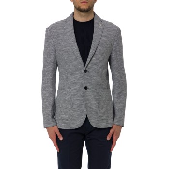 Blazer a monopetto gessato Manuel Ritz