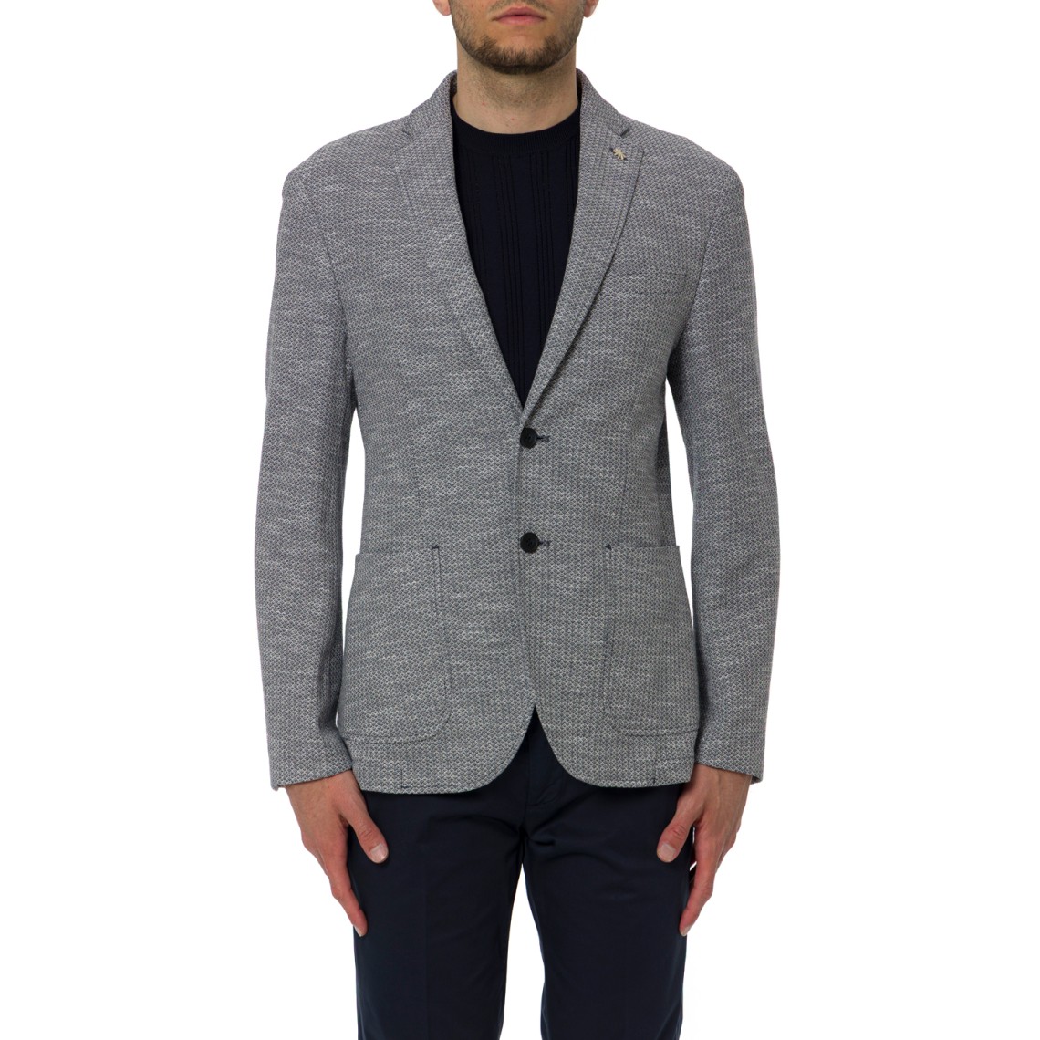 Blazer a monopetto gessato Manuel Ritz