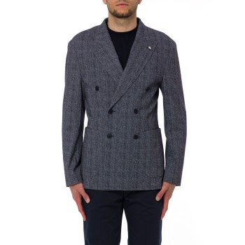 Blazer a doppiopetto in cotone Manuel Ritz
