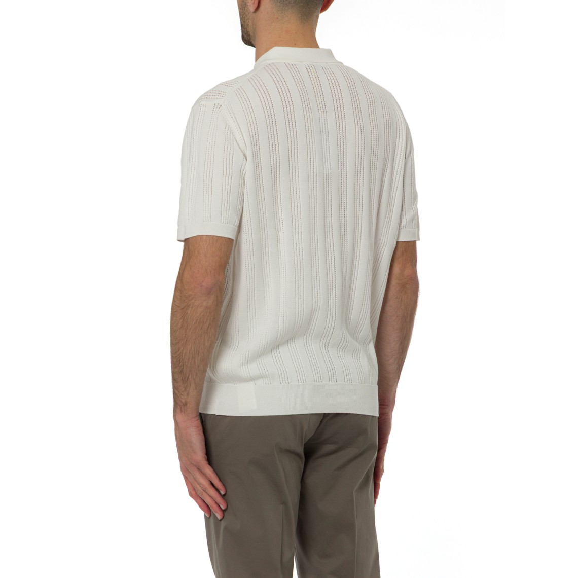 Polo in maglia traforata Manuel Ritz