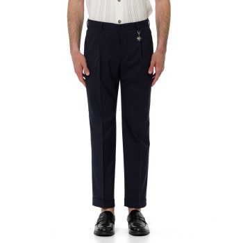 Pantaloni sartoriali Manuel Ritz in gabardine