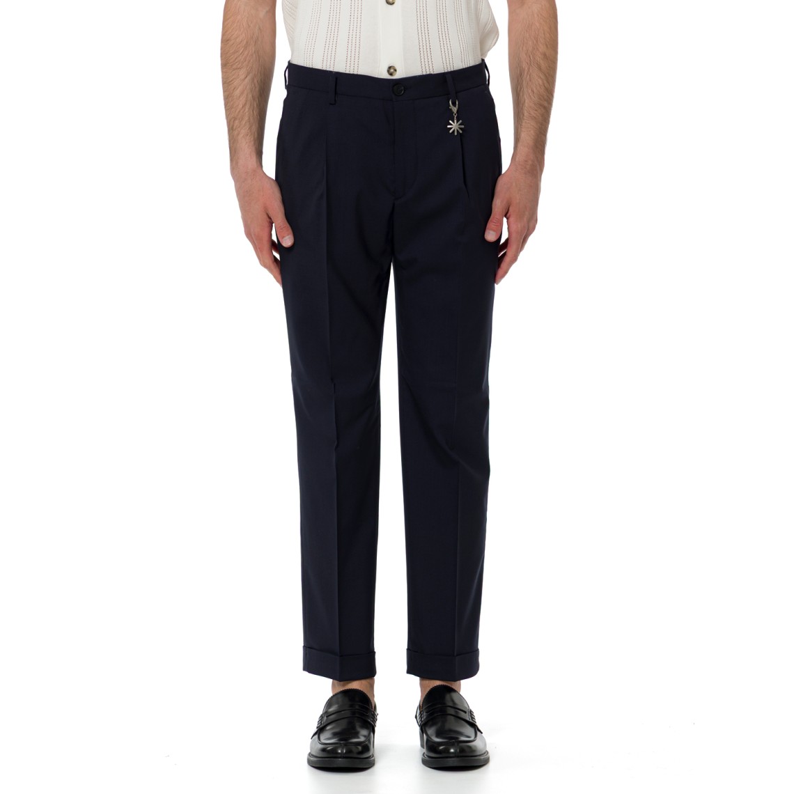 Pantaloni sartoriali Manuel Ritz in gabardine