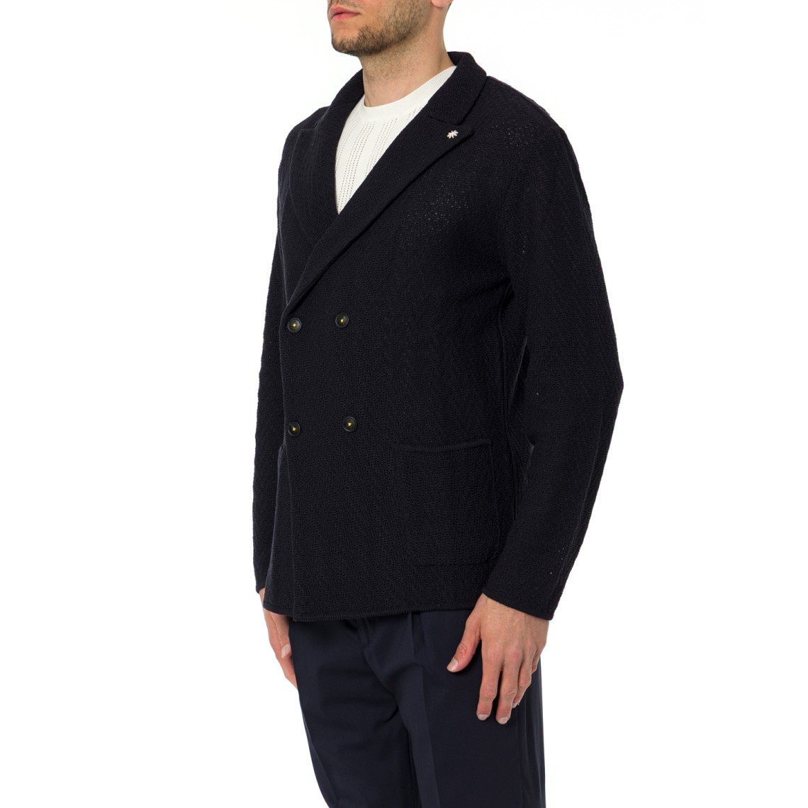 Blazer doppiopetto Manuel Ritz in misto cotone