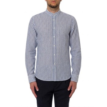 Camicia a righe Manuel Ritz in lino e cotone