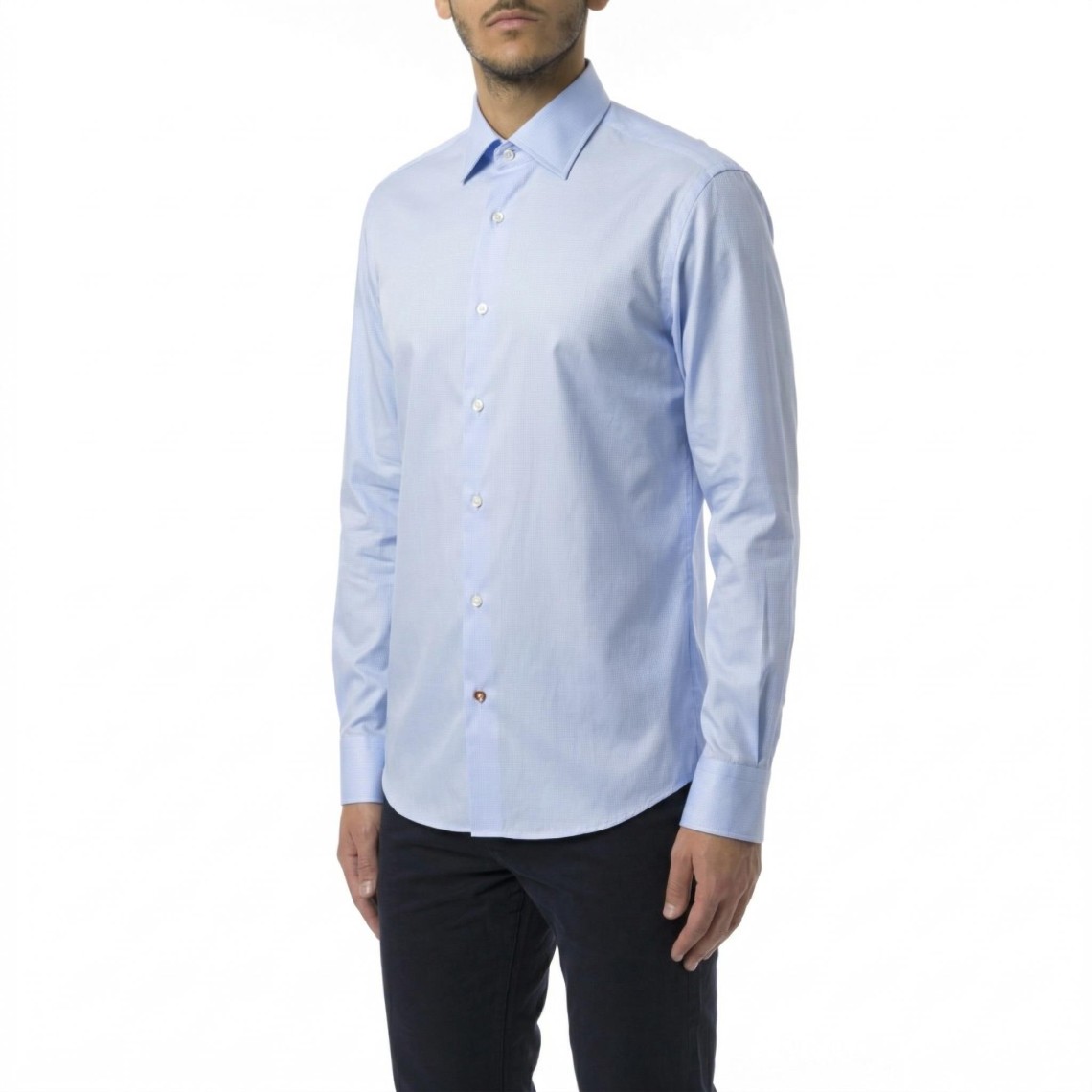 Camicia Boss regular fit in popeline di cotone