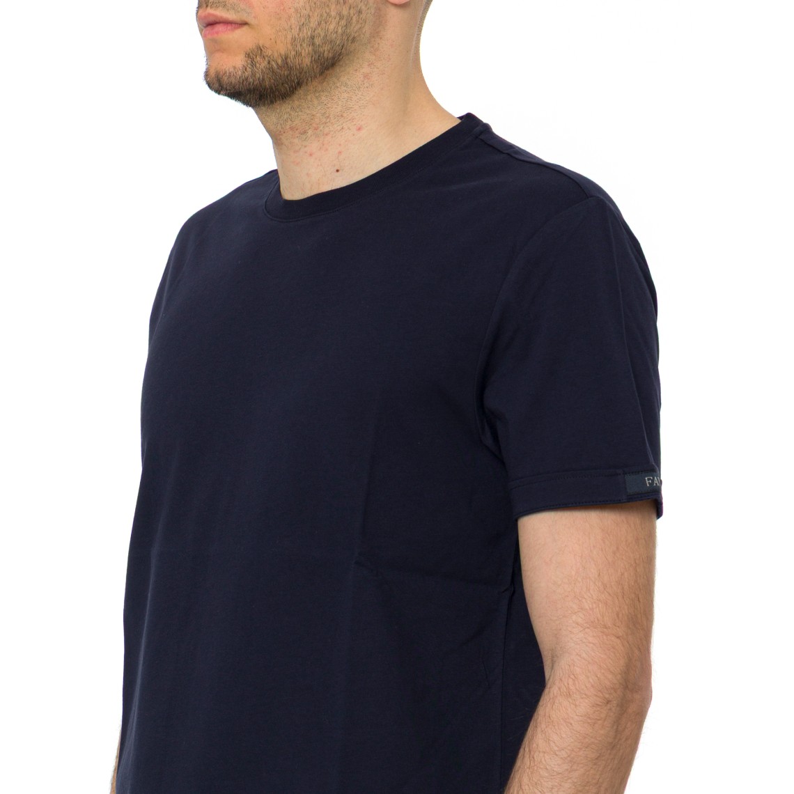 T-shirt Regular Fit in Jersey di Cotone Fay