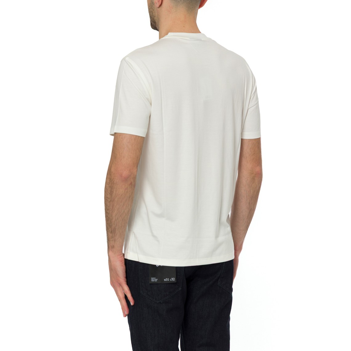 T-shirt basic Emporio Armani in misto seta