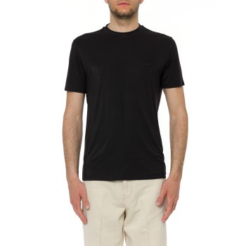 T-shirt basic Emporio Armani in misto seta