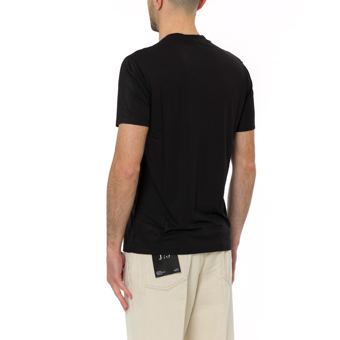 T-shirt basic Emporio Armani in misto seta