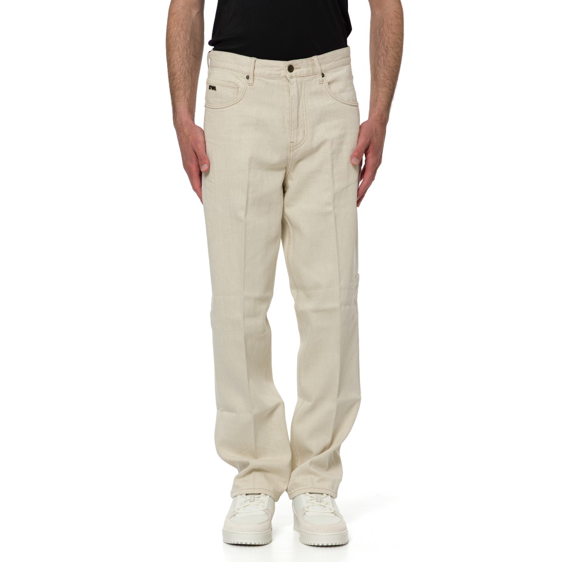 Jeans straight Emporio Armani in denim