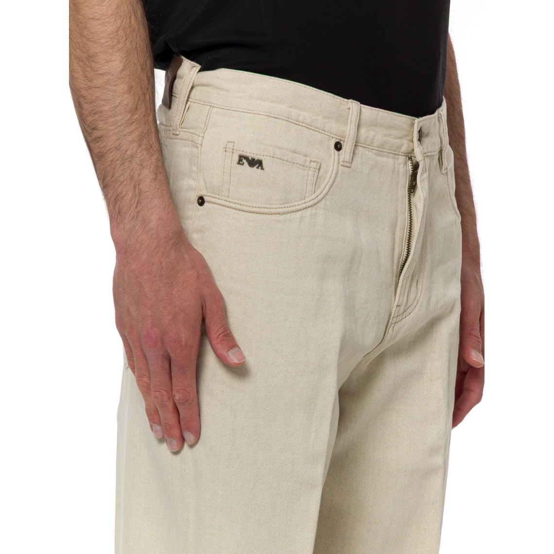 Jeans straight Emporio Armani in denim