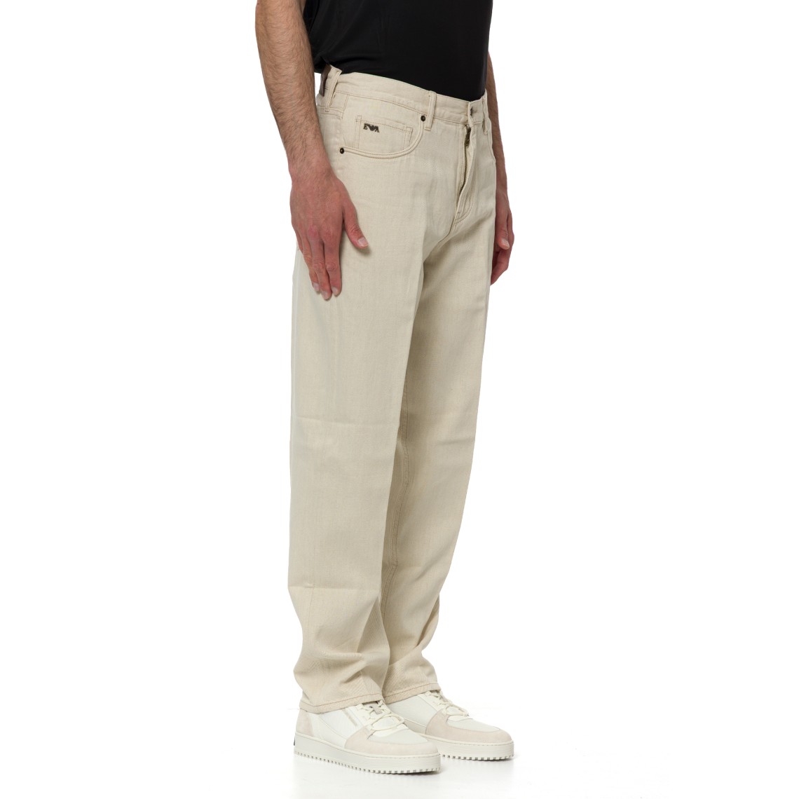 Jeans straight Emporio Armani in denim