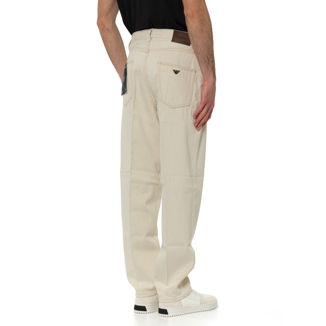 Jeans straight Emporio Armani in denim