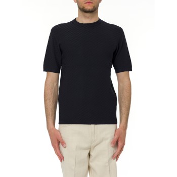 Maglia girocollo Emporio Armani in misto viscosa