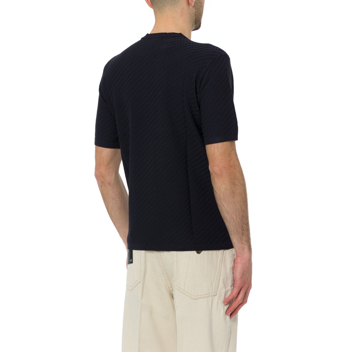 Maglia girocollo Emporio Armani in misto viscosa