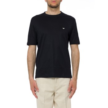 T-shirt in misto cotone e lyocell Emporio Armani