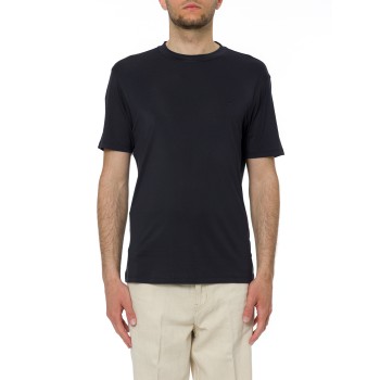 T-shirt basic Emporio Armani in misto seta