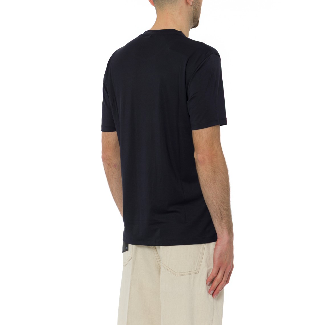 T-shirt basic Emporio Armani in misto seta