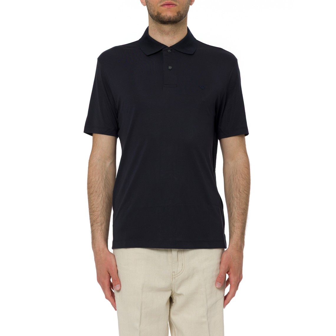 Polo Emporio Armani in misto seta