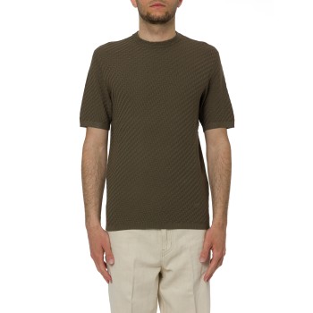 Maglia girocollo Emporio Armani in misto viscosa