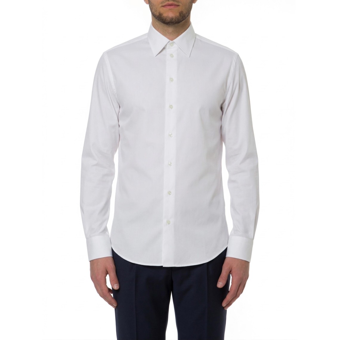 Camicia classica Emporio Armani in popeline di cotone