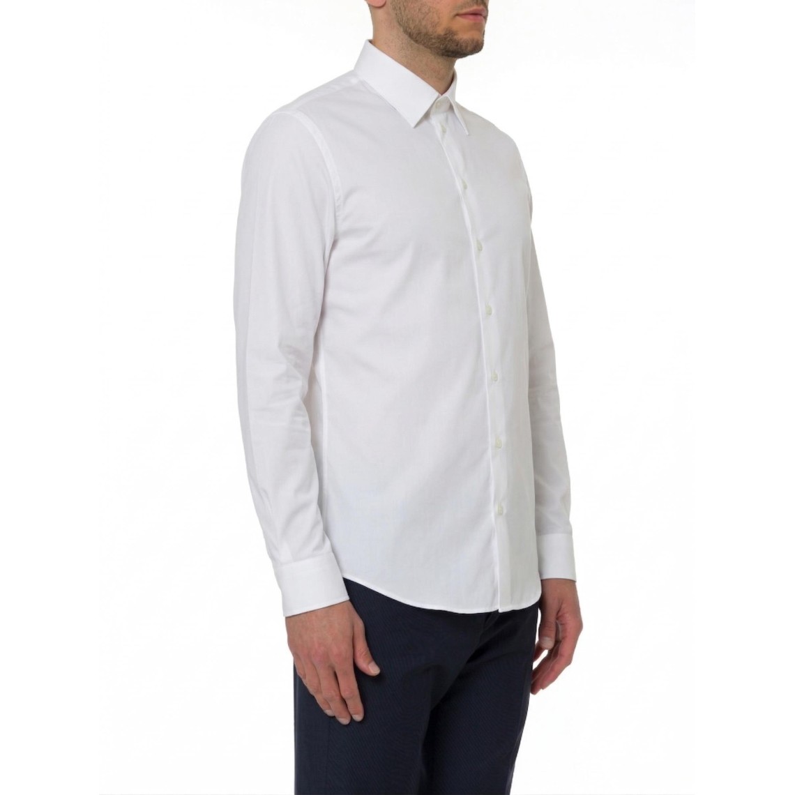 Camicia classica Emporio Armani in popeline di cotone