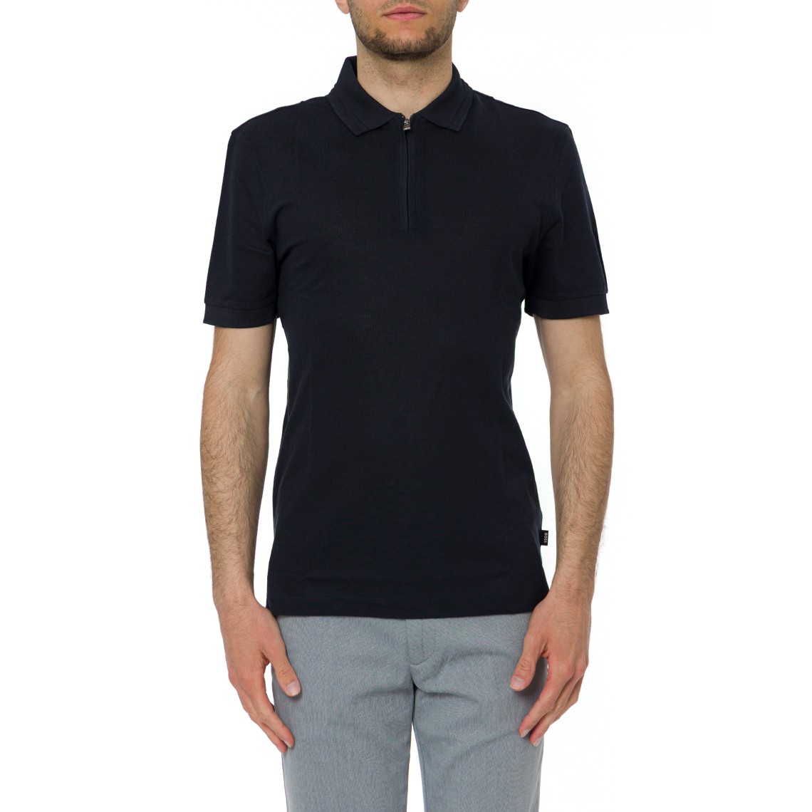 Polo con zip Boss