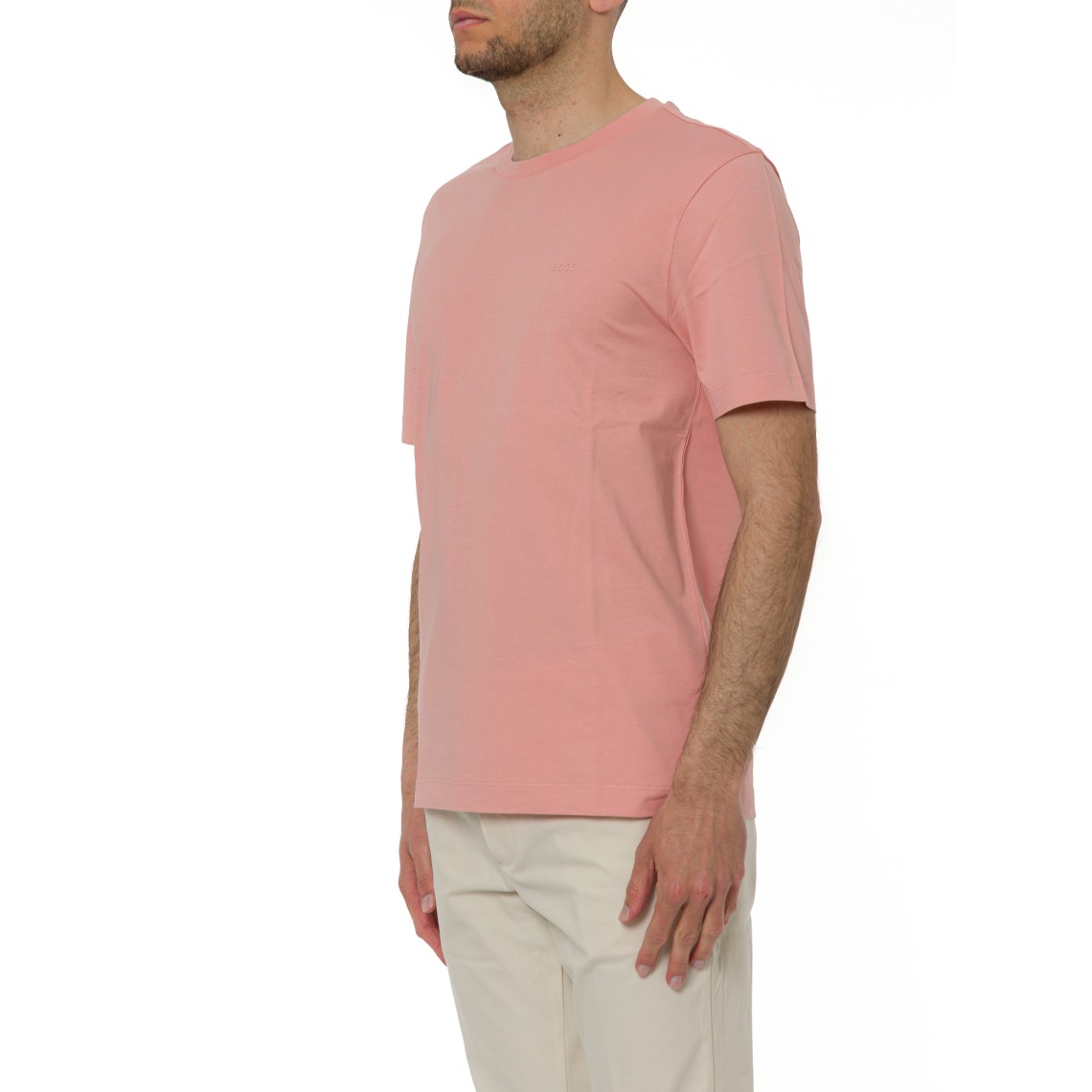 T-shirt in jersey con logo Boss 