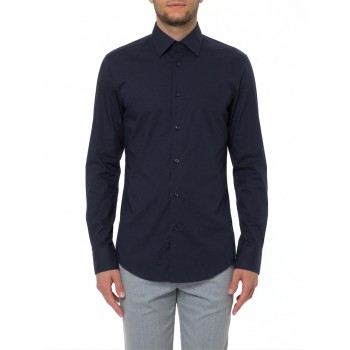 Camicia Slim fit Boss in popeline di cotone
