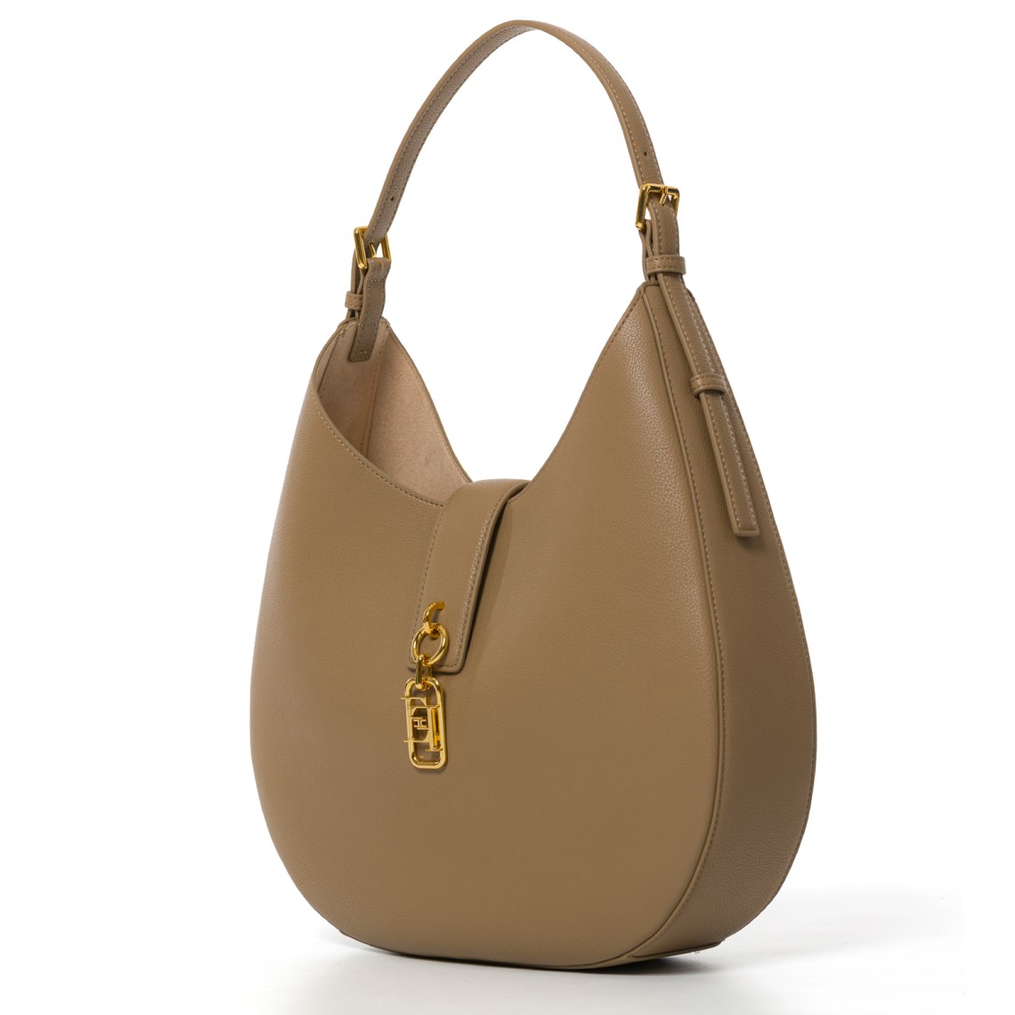 Hobo tonda con charm Elisabetta Franchi