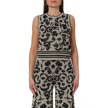 Top cropped con lurex Liu Jo