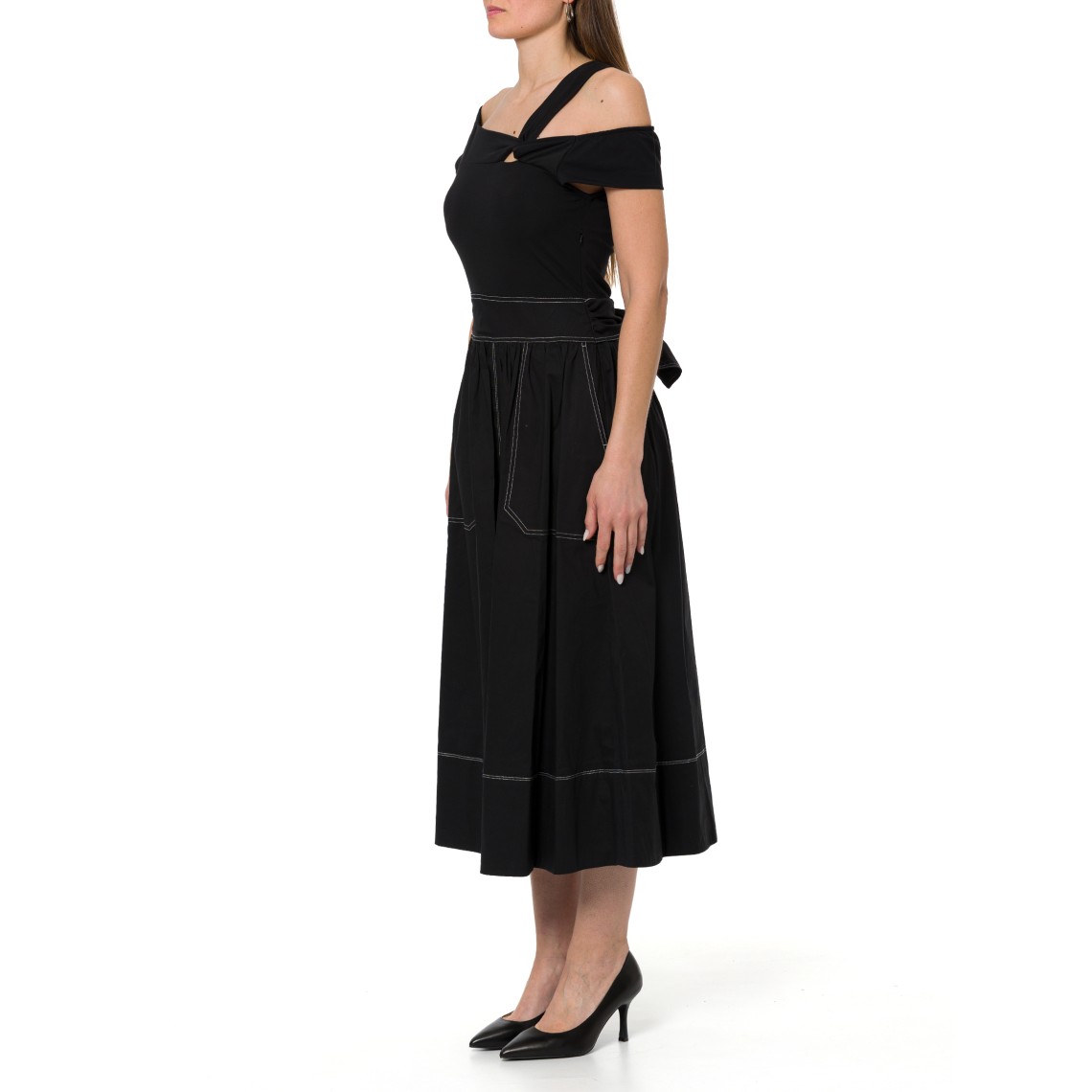 Abito in jersey con scollo bardot Liu Jo