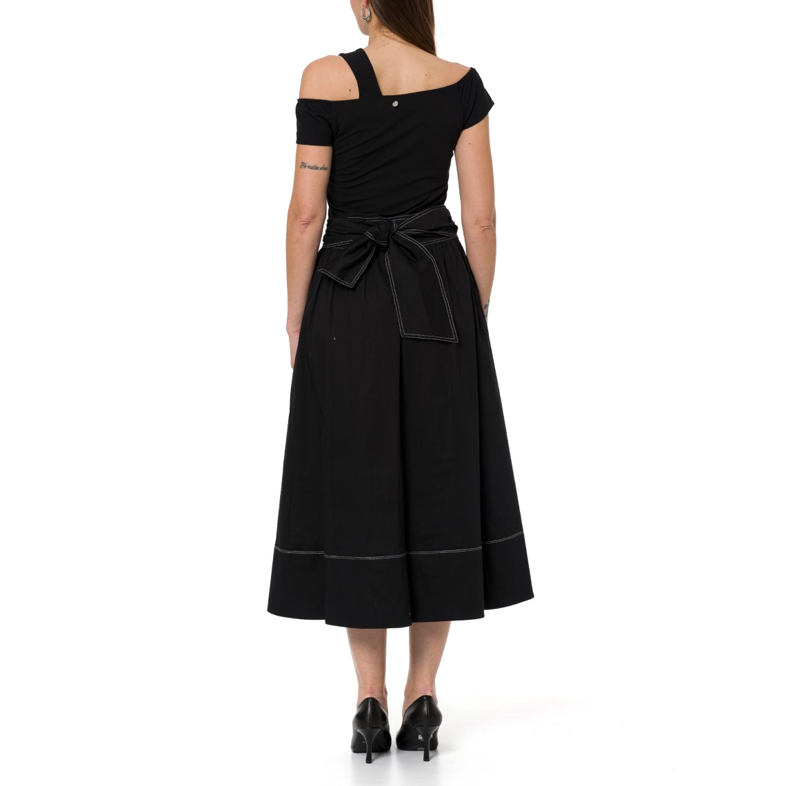 Abito in jersey con scollo bardot Liu Jo