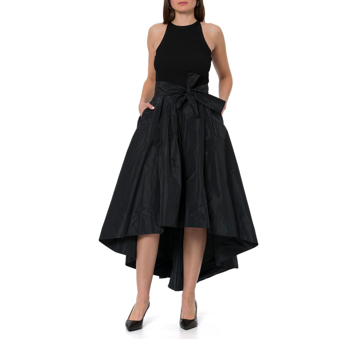 Abito lungo in taffetà Liu Jo