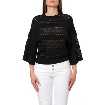 Maglia girocollo traforata Liu Jo