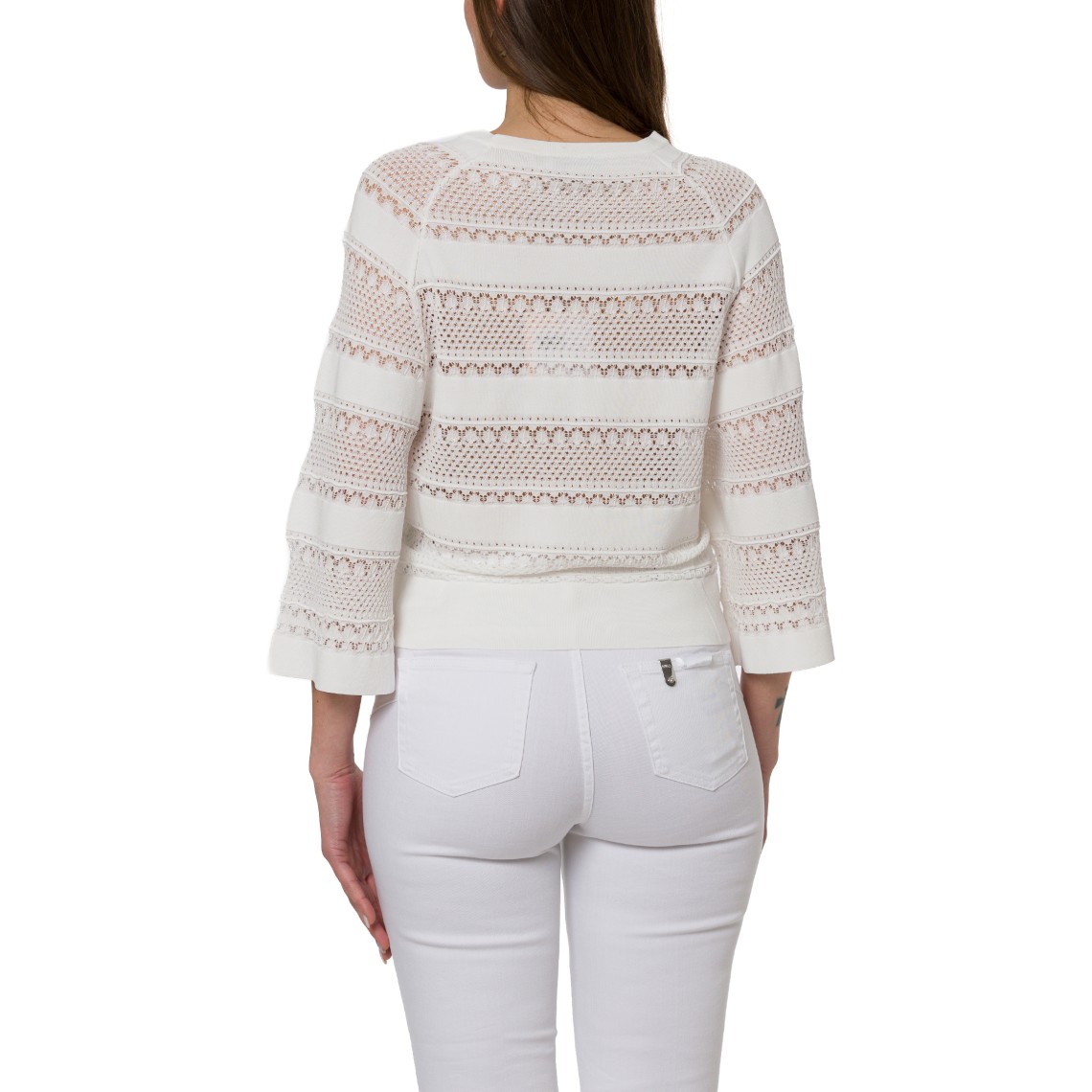 Maglia girocollo traforata Liu Jo