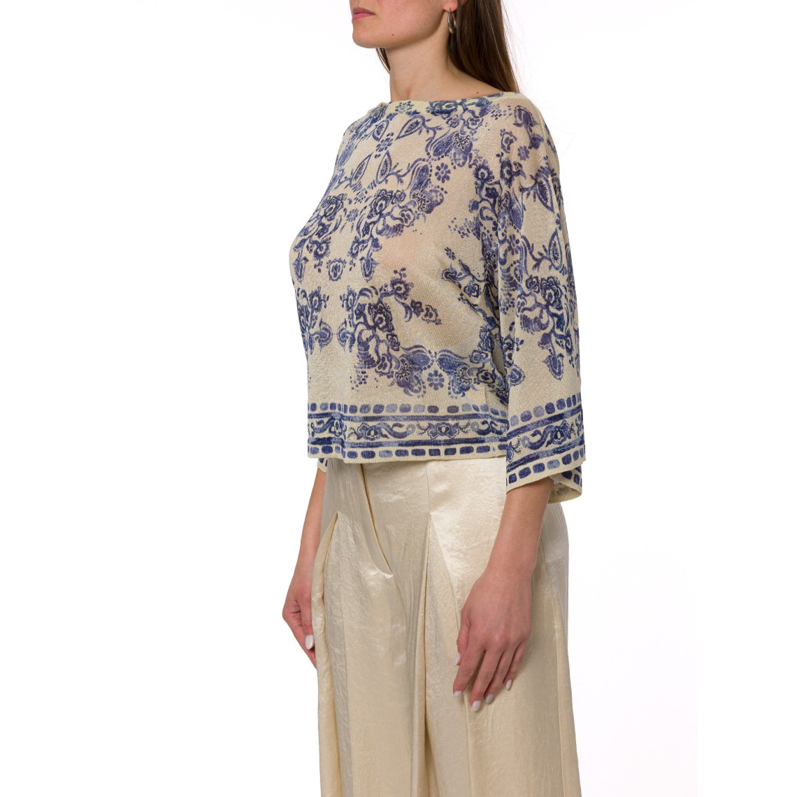 Maglia con maniche a ¾ e stampa Liu Jo