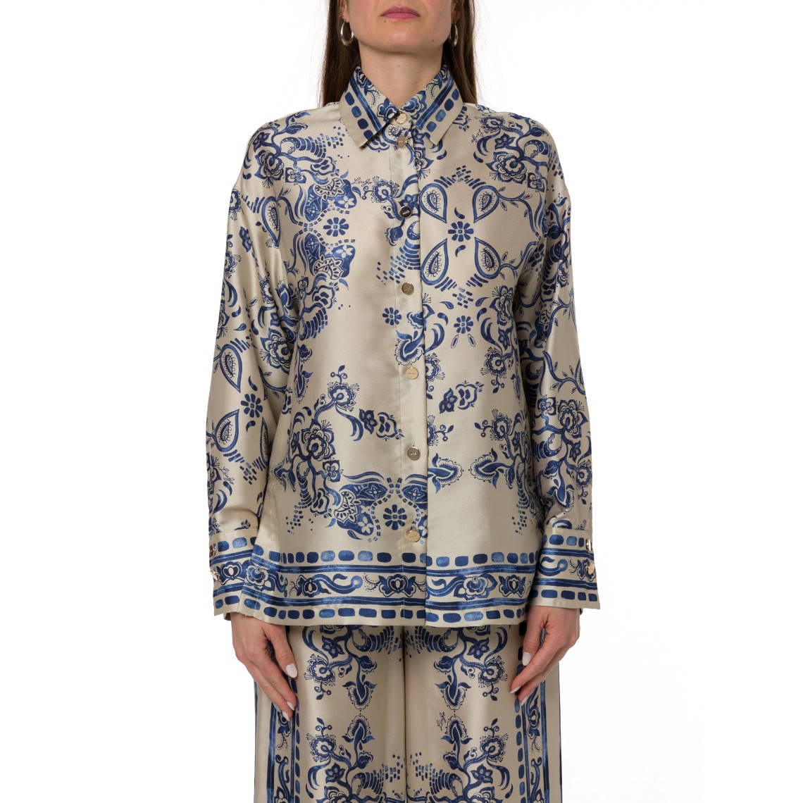 Camicia in twill fluido Liu Jo