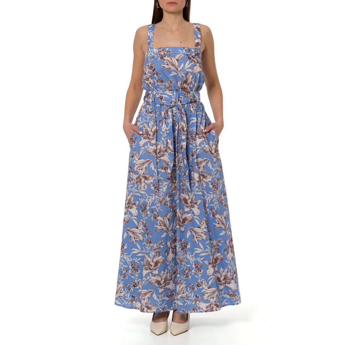 Abito lungo in popeline Liu Jo