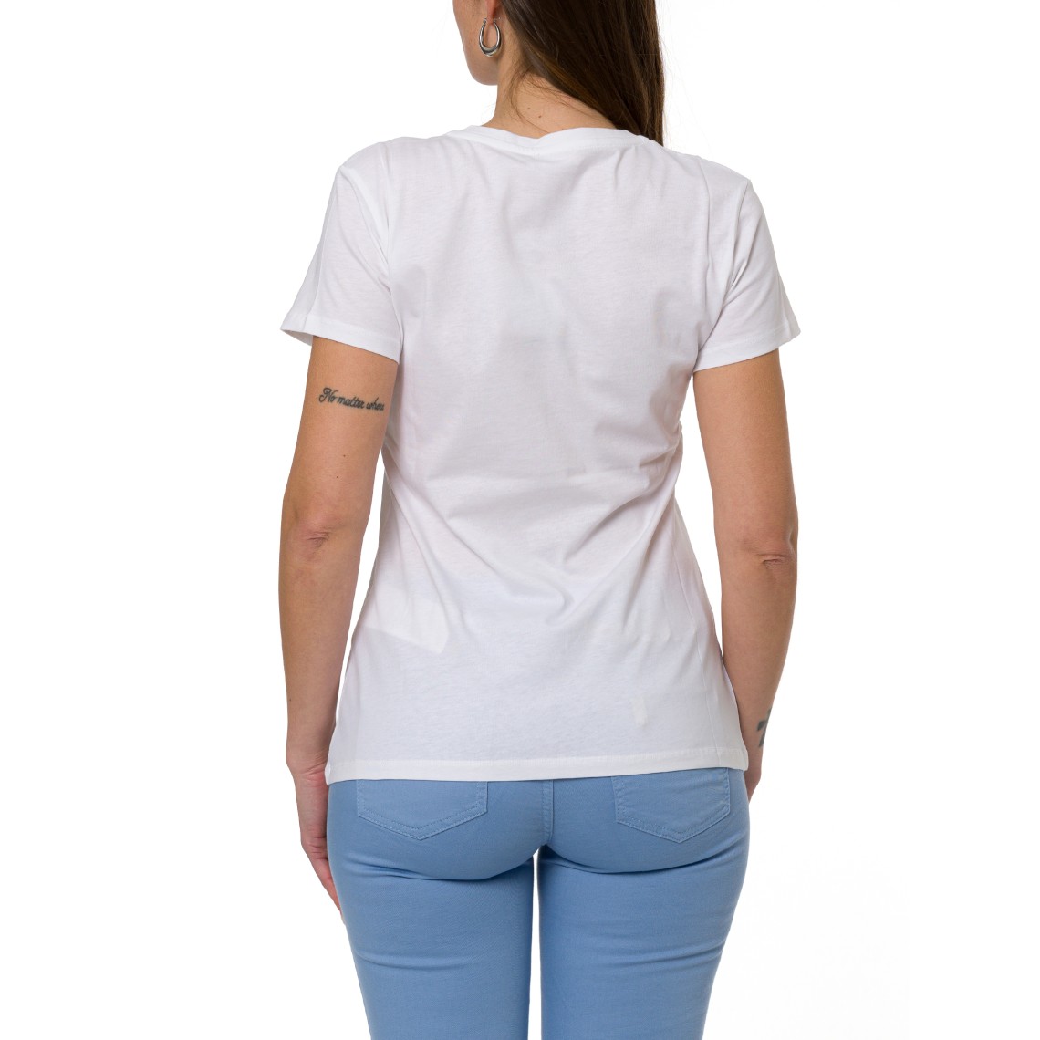T-shirt con stampa e strass Liu Jo