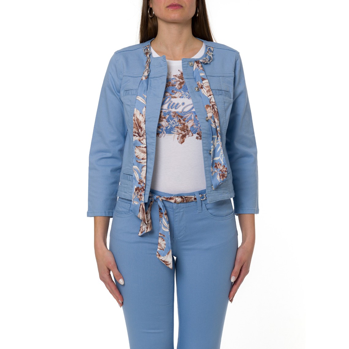 Giacca leggera con foulard Liu Jo