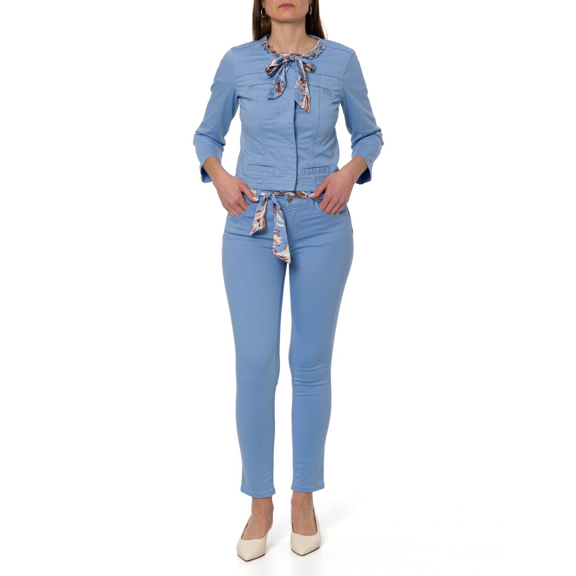 Giacca leggera con foulard Liu Jo