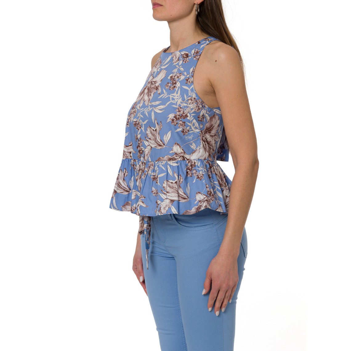 Top in popeline con fiocco Liu Jo