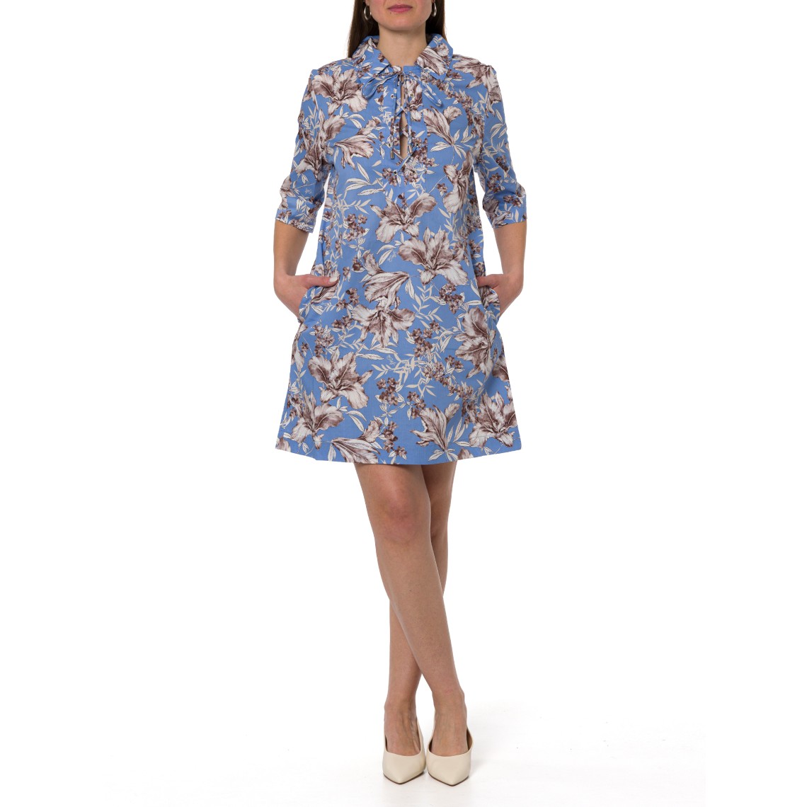 Abito corto in popeline Liu Jo