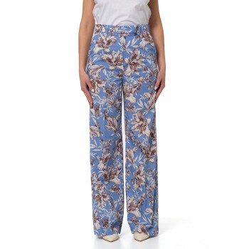 Pantaloni palazzo in popeline Liu Jo