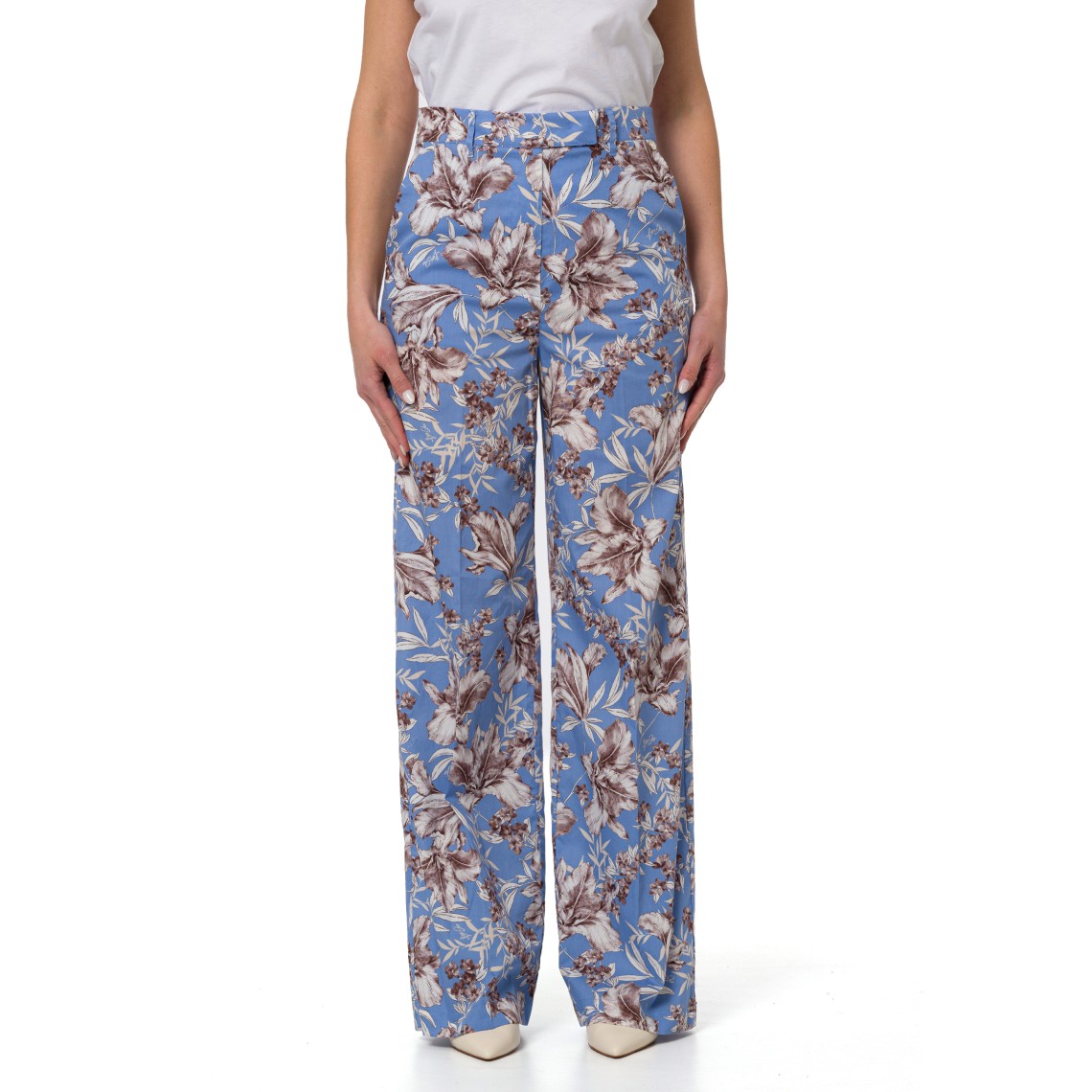 Pantaloni palazzo in popeline Liu Jo